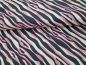 Preview: Zebra Jersey schwarz braun pink